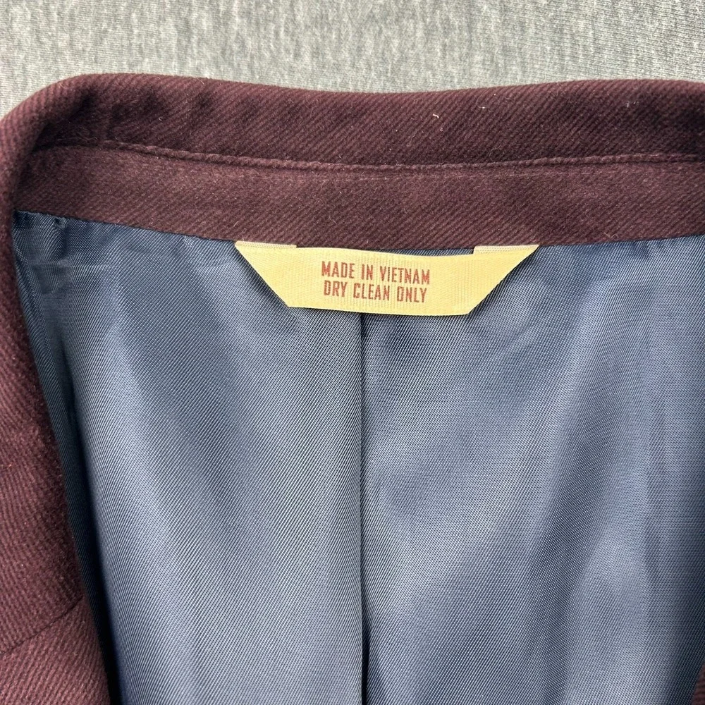 Haggar Two Button Purple Blazer Mens 42R Fall Wedding Double Vented